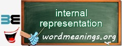 WordMeaning blackboard for internal representation